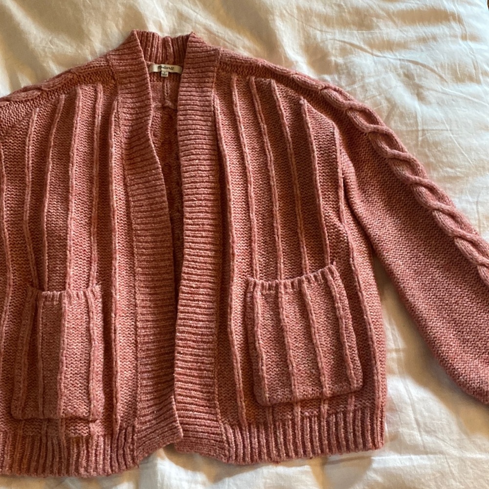 Madewell Pink Cardigan